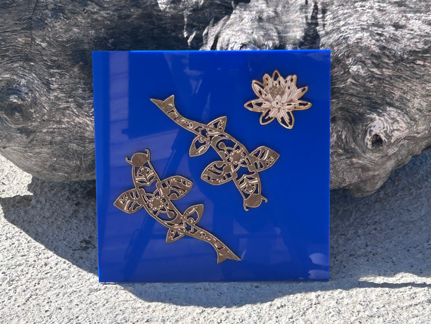 Tableau Acrylique Carpes